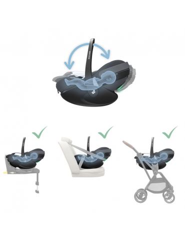 Maxi Cosi Pebble 360 Pro² fotelik samochodowy 0-13 kg Twillic Graphite