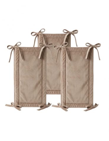 Yosoy Ochraniacz do łóżeczka modułowy 3 pack beige
