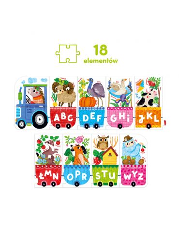 CzuCzu Literkowy traktor 3+