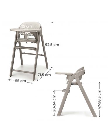 Kinderkraft Krzesełko do karmienia Tino beige