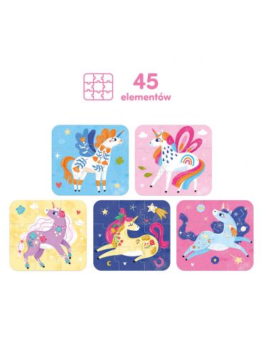CzuCzu Puzzle Baśniowe Jednorożce 3+