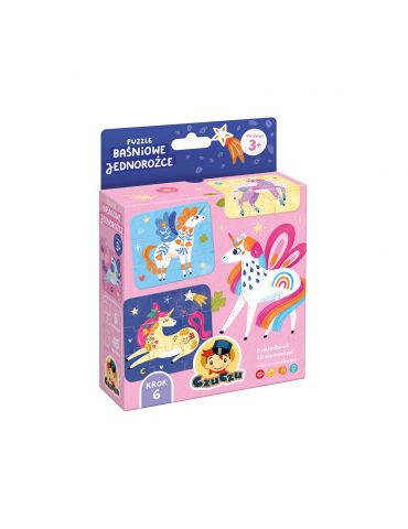 CzuCzu Puzzle Baśniowe Jednorożce 3+
