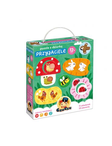 CzuCzu Puzzle z dziurką Przyjaciele 12m+