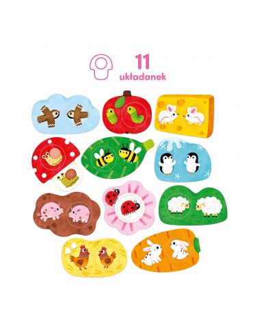CzuCzu Puzzle z dziurką Przyjaciele 12m+