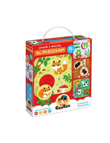 CzuCzu Puzzle z dziurką Tu mieszkam 15m+
