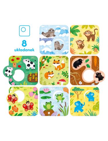 CzuCzu Puzzle z dziurką Tu mieszkam 15m+
