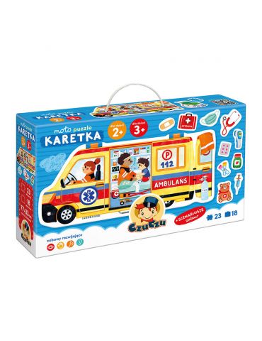 CzuCzu Moto Puzzle Karetka 2+ 3+