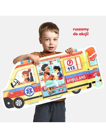 CzuCzu Moto Puzzle Karetka 2+ 3+