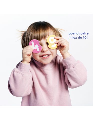 CzuCzu Puzzle z dziurką Pociąg z cyferkami 3+