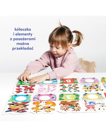 CzuCzu Puzzle z dziurką Pociąg z cyferkami 3+