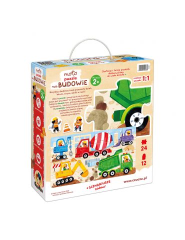 CzuCzu Moto Puzzle Na budowie 2+