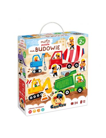 CzuCzu Moto Puzzle Na budowie 2+