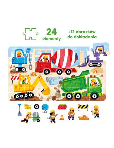 CzuCzu Moto Puzzle Na budowie 2+