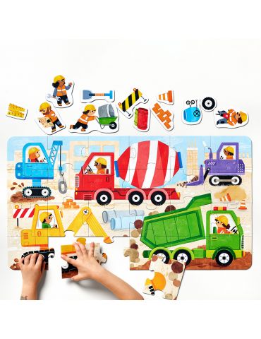 CzuCzu Moto Puzzle Na budowie 2+