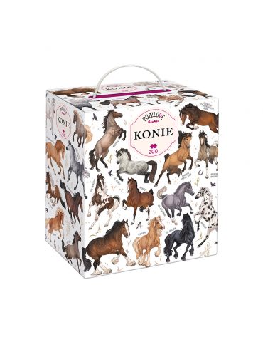 CzuCzu Puzzlove Konie 200 elementów