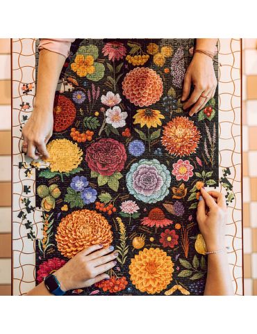 CzuCzu Puzzlove Nastrojowe kwiaty 1000 elementów