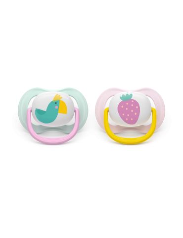 Avent Philips Smoczek uspokajający Ultra Air 0-6m Truskawka
