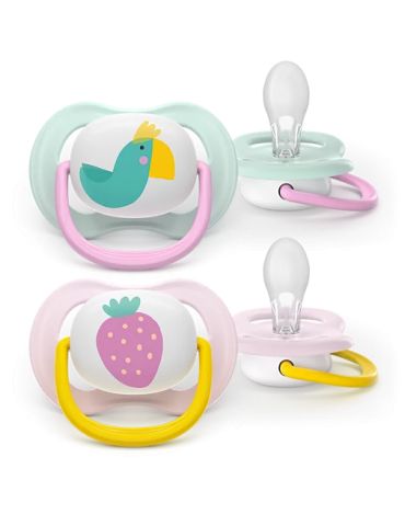 Avent Philips Smoczek uspokajający Ultra Air 0-6m Truskawka