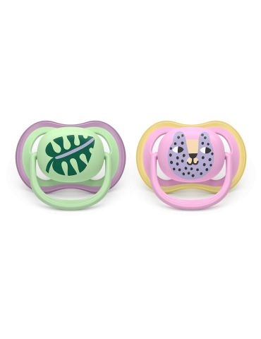 Avent Philips Smoczek uspokajający Ultra Air 6-18m liść