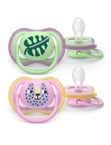 Avent Philips Smoczek uspokajający Ultra Air 6-18m liść