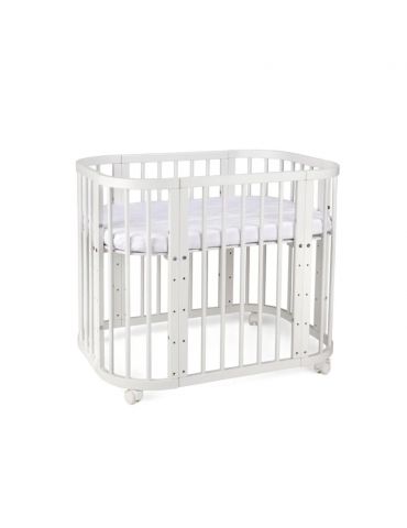 Waldin Łóżeczko drewniane 5w1 z opcją kołyski Białe