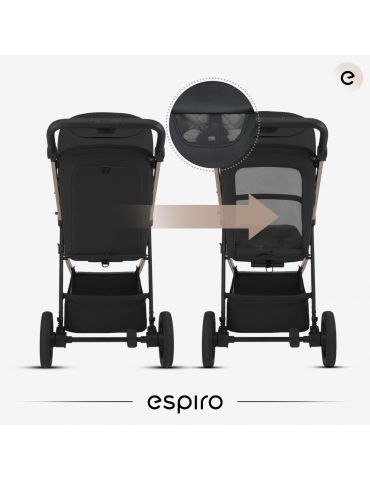 Espiro Pearl Wózek spacerowy 108 Brown Pearl