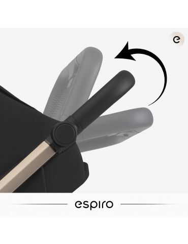 Espiro Pearl Wózek spacerowy 110 Black Pearl