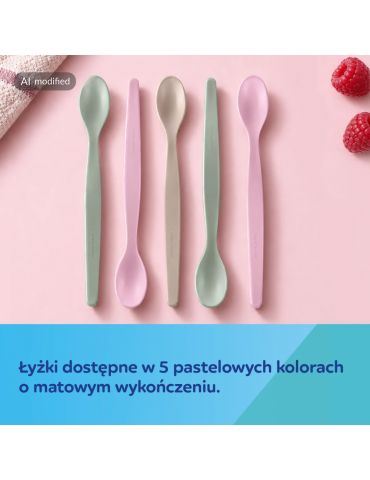 Canpol babies Zestaw pierwszych łyżeczek do karmienia 5 szt. dziewczynka