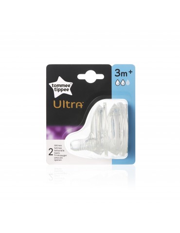 Smoczek Tommee Tippee Ultra 3m+ o wolnym przepływie Smoczek Tommee Tippee Ultra 3m+ o wolnym przepływie