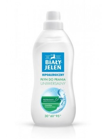 Biały jeleń płyn do prania hipoalergiczny uniwersalny 1l