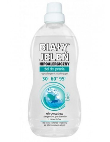 Biały jeleń  hipoalergiczny żel do prania 1,5 l biel