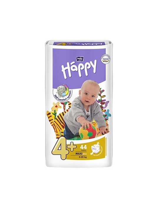 Pieluszki Bella Baby Happy 4+ Maxi+ - 44 sztuki