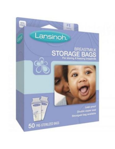 Lansinoh woreczki do przechowywania pokarmu 50szt