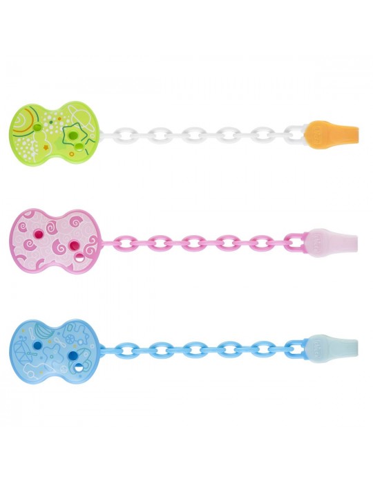 Chicco łancuszek z klipsem do smoczka 