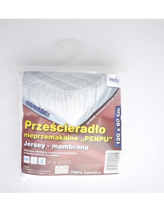 Prześcieradło nieprzemakalne „PENPU” 60x120cm Horizon