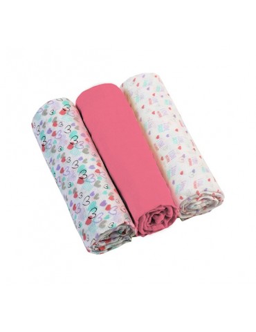 BabyOno Pieluszki muślinowe Super miękkie Różowa