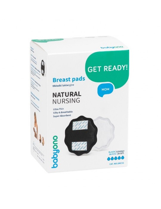 BabyOno Wkładki laktacyjne Natural Nursing Czarne