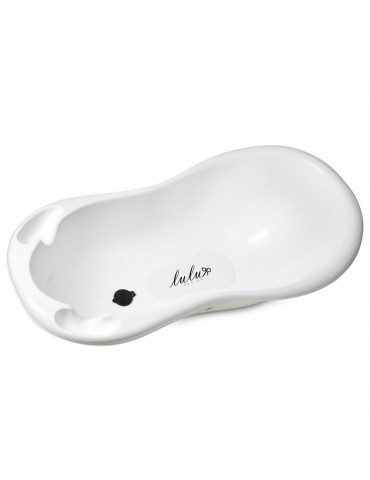 Lulu Design Wanna 100 cm z korkiem i matą antypoślizgową biała Maltex