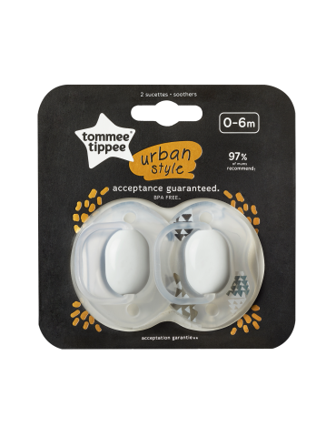 Tommee Tippee Smoczek uspokajający URBAN unisex 0-6m Tommee Tippee Smoczek uspokajający URBAN unisex 0-6m
