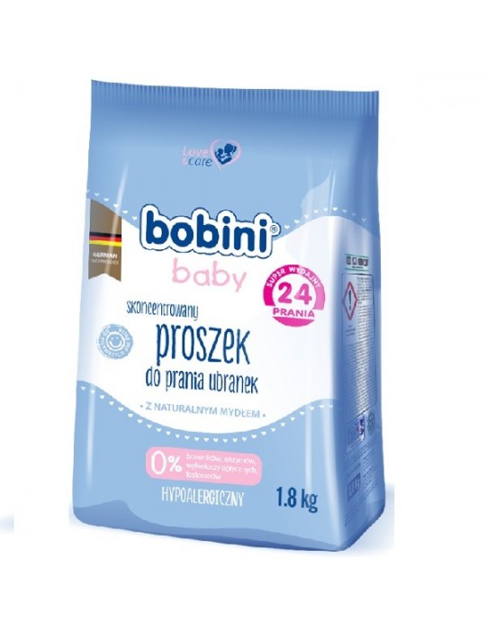 Bobini Baby proszek do prania białego 1,8kg dla dzieci 