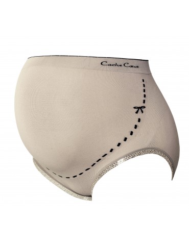 Cache Coeur Majtki pełne na brzuch ILLUSION BEIGE
