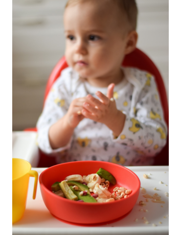 Doidy miseczka talerzyk do karmienia czerwony