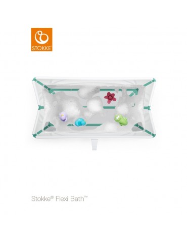 STOKKE Flexi Wanienka Kąpiel z korkiem Aqua STOKKE Flexi Wanienka Kąpiel z korkiem Aqua