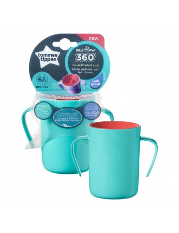 Tommee Tippee Kubek EASIFLOW 360° 200 ml 6m+ zielony Tommee Tippee Kubek EASIFLOW 360° 200 ml 6m+ zielony