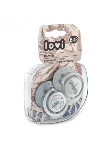 Lovi Botanic Boy smoczek silikonowy dynamiczny 6-18m 2 szt.