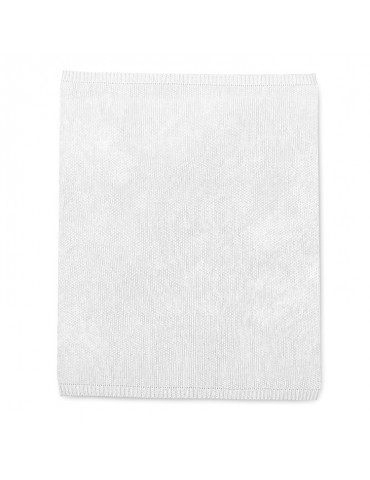 BabyMatex Tully pled dziecięcy z bawełny biały 75x100 cm