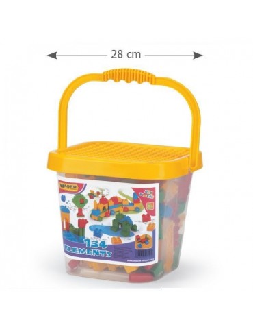 Wader Klocki Mini Blocks w wiaderku (134 elementy)