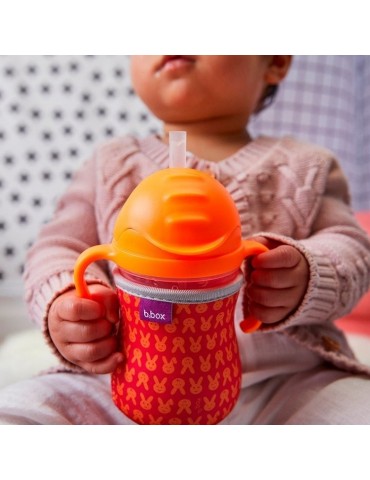 B.Box Bidon ze słomką 240ml Arbuzowy B.Box Bidon ze słomką 240ml Arbuzowy