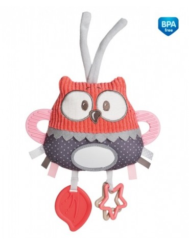 Canpol Pluszowa zabawka edukacyjna do wózka/łóżeczka "Pastel Friends"