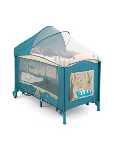 Łóżeczko turystyczne Milly Mally Mirage Deluxe blue bird